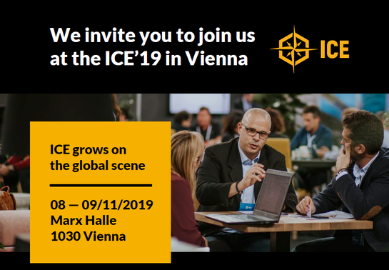 Meet us at ICE 2019 in Vienna Booth D 14